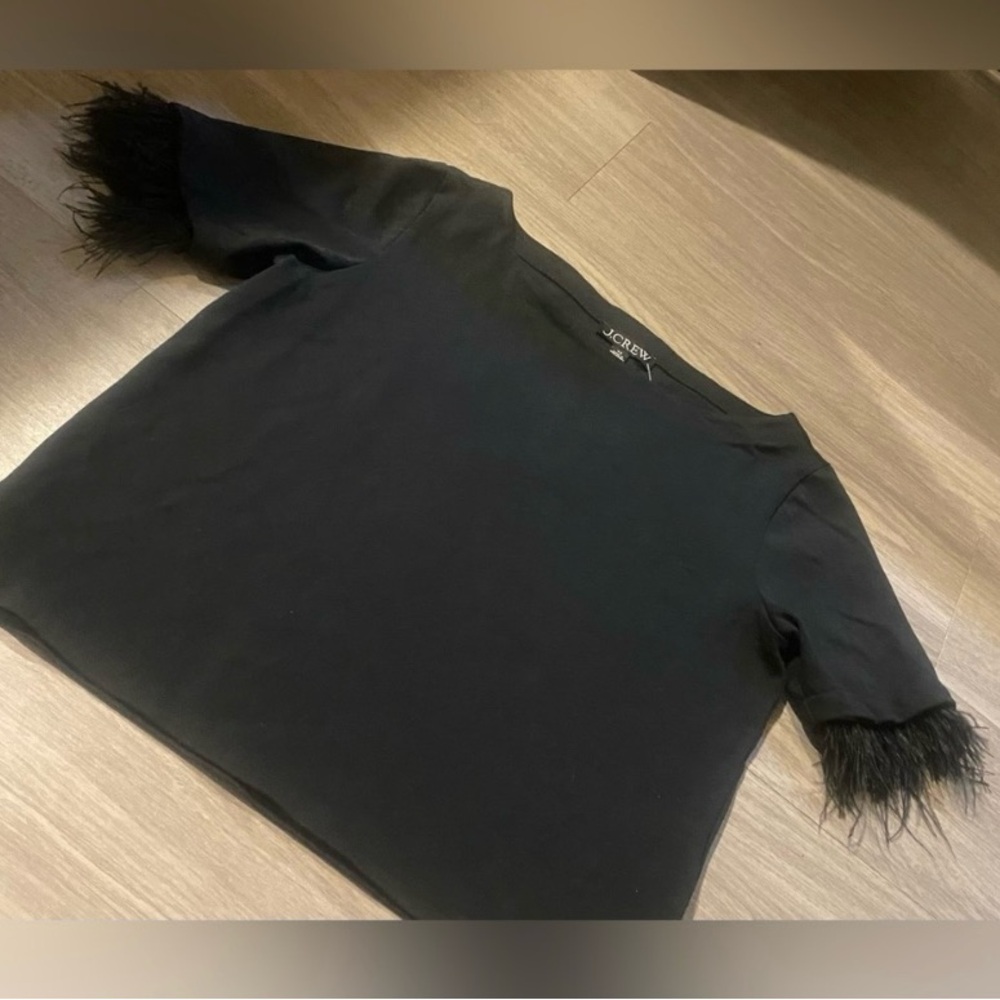 🚨 RARE FIND| REAL Ostrich Feather Top NWT | Vintage Y2K J.Crew - Picture 7 of 7